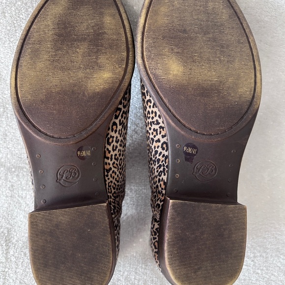 Lucky Brand Suede Leopard Print Booties, size 9.5 - Picture 5 of 7